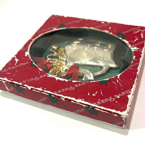 Reed & Barton Vintage Coffee Cup Christmas Ornament. Silver Plated. - Picture 9 of 11